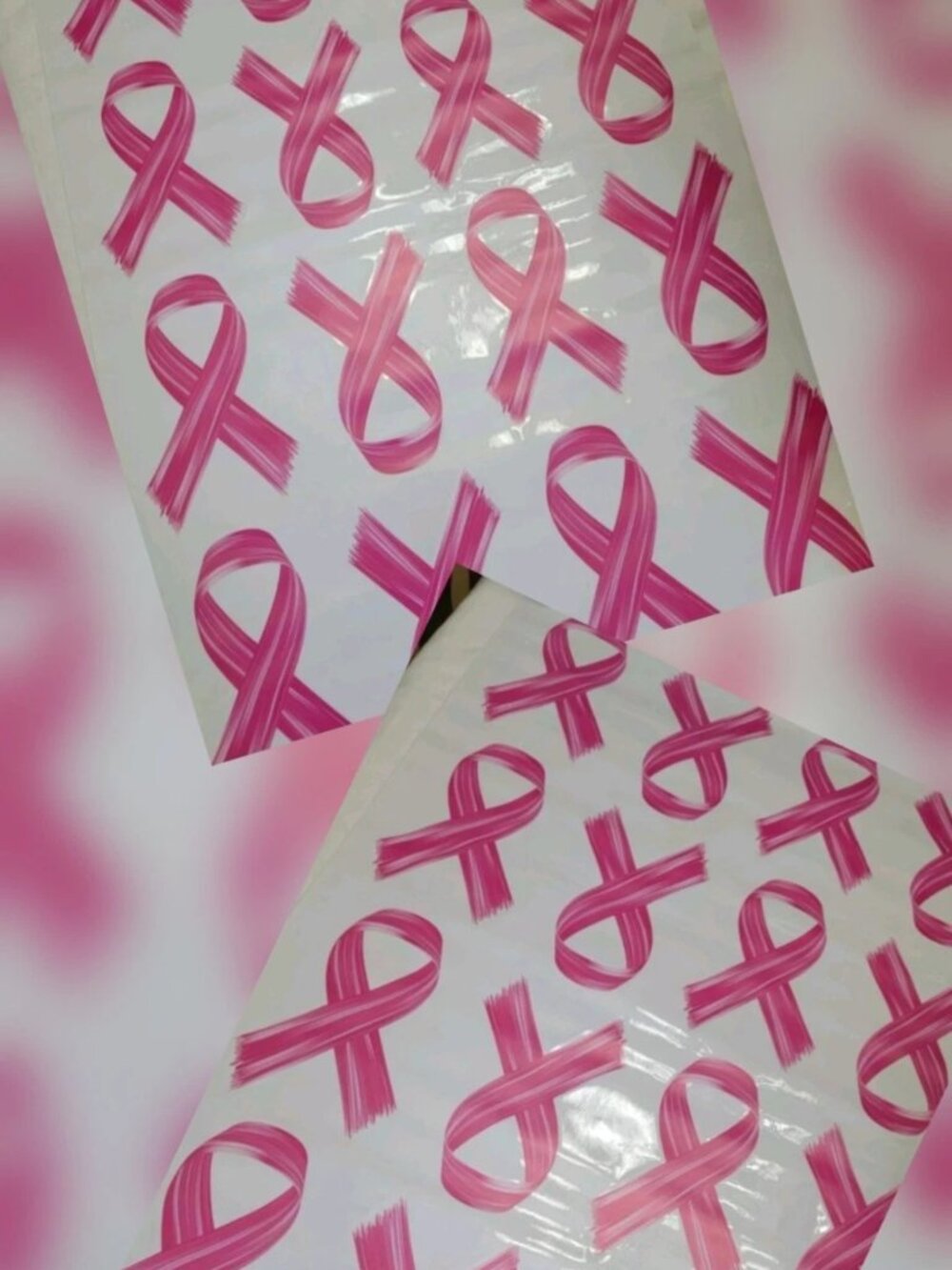 32 Breast Cancer Awareness Pink Ribbon Car or Window Clings - Pink Ribbon Decals